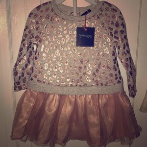 Cynthia Rowley glitter leopard tutu dress